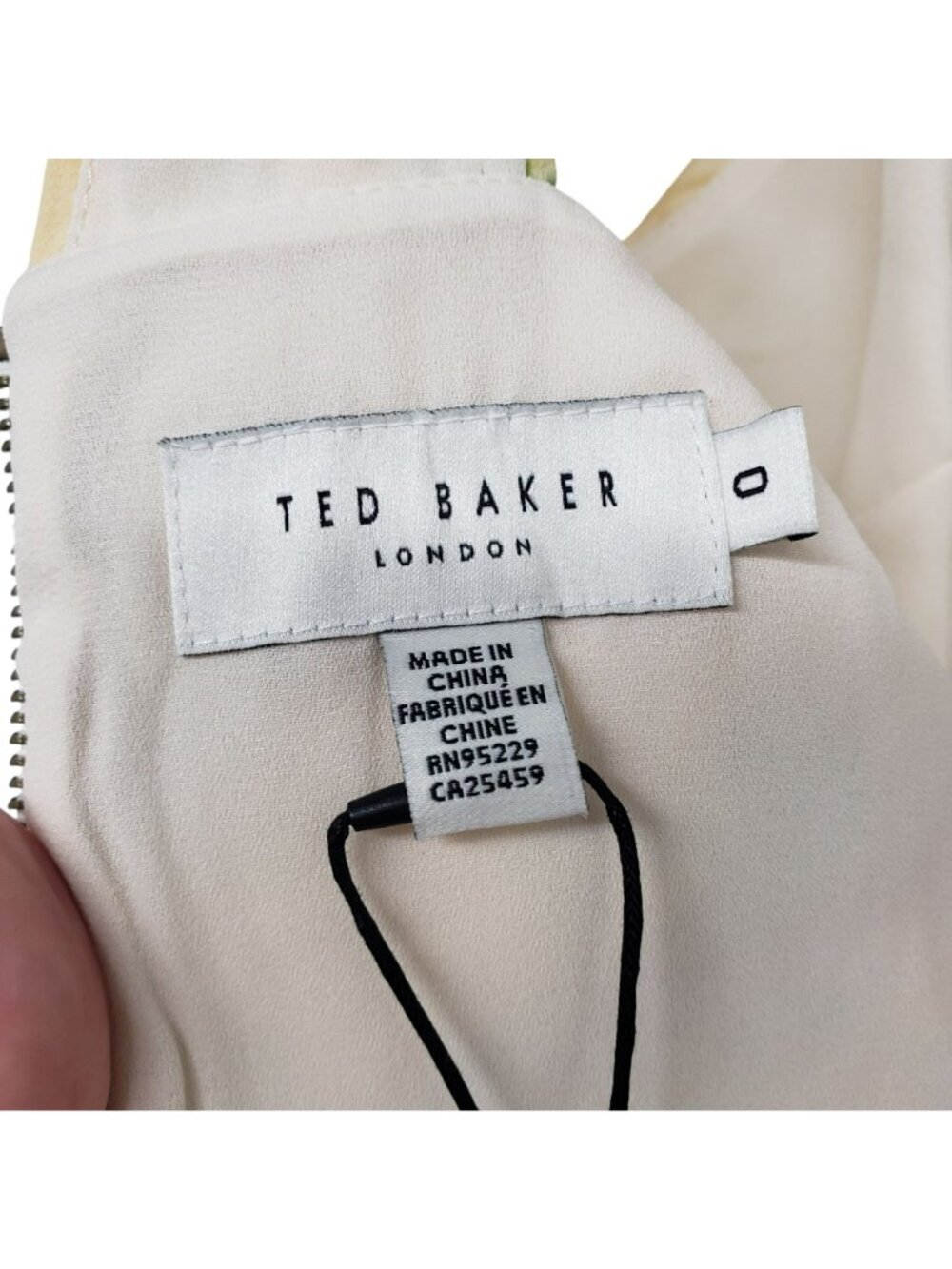 Ted Baker London Yellow Amerah Cross Front Floral Pleated Midi Dress Wedding - Picture 6 of 15